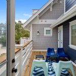 Private deck off bedroom 1 at the GoneCoastal beach house rental in Rehoboth Beach, Delaware