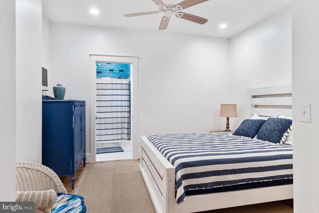 Queen bedroom 7 at the GoneCoastal beach house rental in Rehoboth, DE